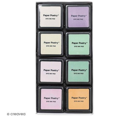 Kit Encreurs à encre de Chine - Pastel - 8 pcs
