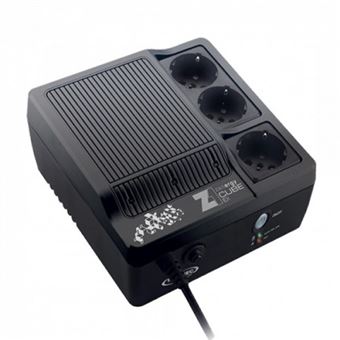 Onduleur 3 prises Infosec Z1 ZenCube EX 400 Noir et blanc