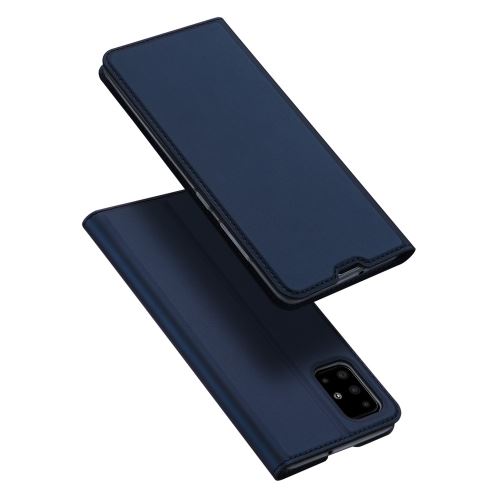 Coque en TPU avec porte-carte bleu pour votre Samsung Galaxy A71