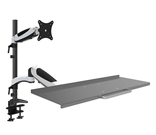 HFTEK® FY01WS Workfit Workstaion support de bureau moniteur écran 15 27 pouces avec VESA 75 / 100
