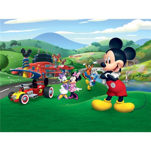 AG ART Papier peint XXL intisse Mickey Mouse et ses amis de Disney 360X270 CM