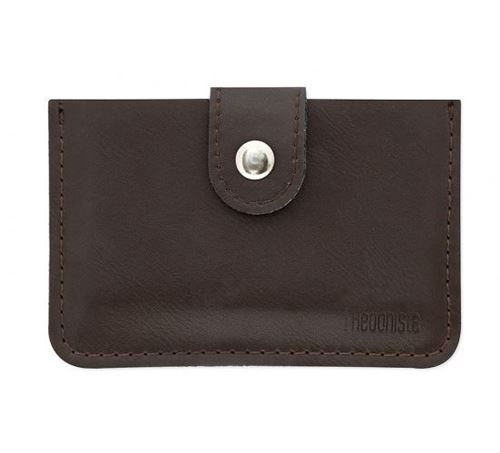 Balvi porte-cartes l'Hédoniste 10,5 x 7,3 cm cuir artificiel marron