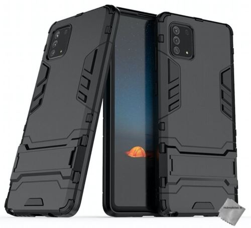 Coque rigide anti choc pour Samsung Galaxy Note 10 Lite avec film ecran - NOIR