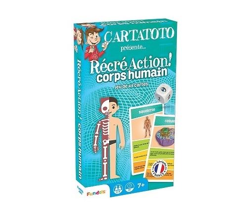 Recre action corps humain - cartatoto - jeu de 44 cartes - ref. 410163