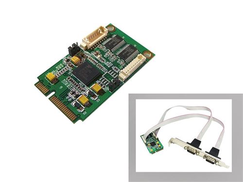 Carte MiniPCIe RS232 2 PORTS 2 ports COM - CHIPSET EXAR XR17V352