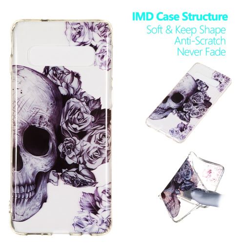 Coque en TPU impression de motifs crâne de sucre pour votre Samsung Galaxy S10