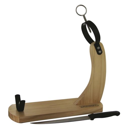 Support A Jambon Et Son Couteau Lame 21.5 Cm Ustensile Cuisine
