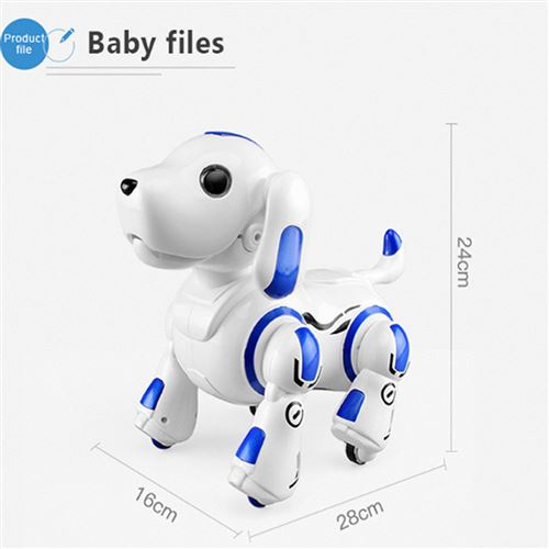 Robot chien interactif - LANSAY - DOG-E - Blanc - Pour enfant à partir de 6  ans - Batterie