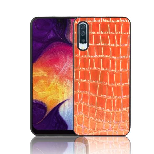 Etui en PU marron pour votre Samsung Galaxy A50