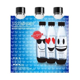 SODASTREAM Pack de 3 bouteilles 1L EMOJI - 1