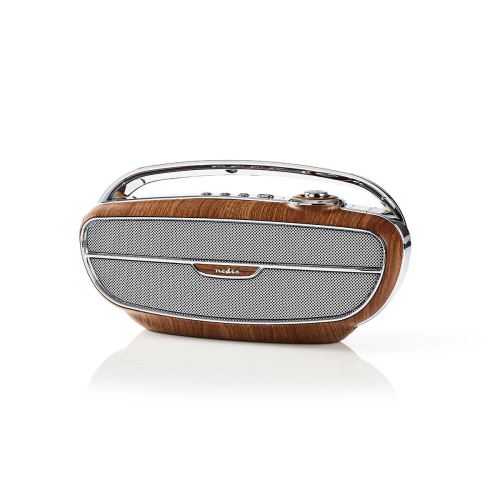 radio enceinte Nedis FM Bluetooth brun