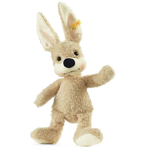Steiff Friend-Finder rabbit with rustling foil, beige/green