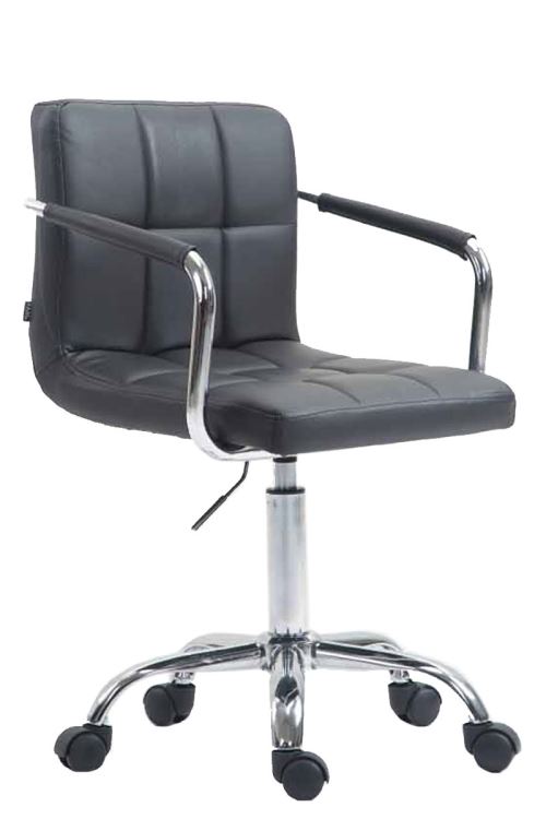 CLP Chaise de bureau Lucy similicuir  Gris