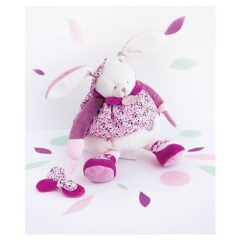 Animal en peluche Doudou et Compagnie Pantin d'activités Cerise