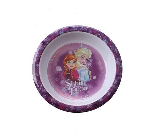 Disney assiette en mélaminé congelé 20 cm rose