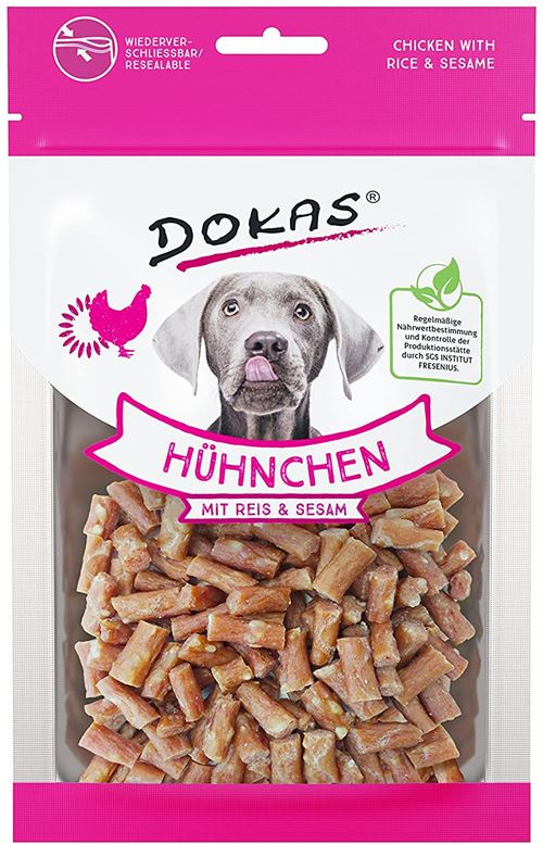 Meilleurs prix pour Dokas Gluten Premium Snack de Taille Pratique pour Chiens – Idéal pour l'entraînement