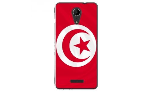 Coque souple pour Wiko Tommy 2 avec impression Motifs drapeau de la Tunisie