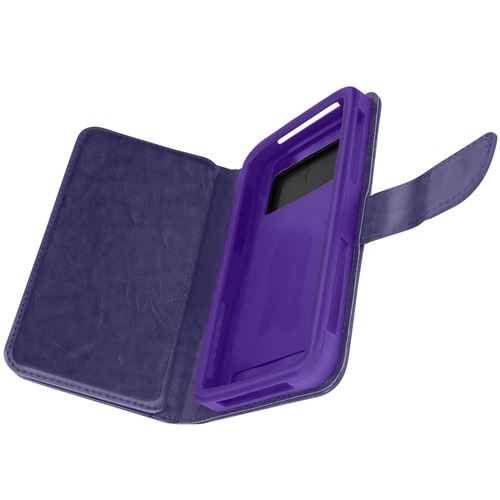 Etui Universel Smartphone Housse Portefeuille 6 Porte-carte violet Taille 3xl