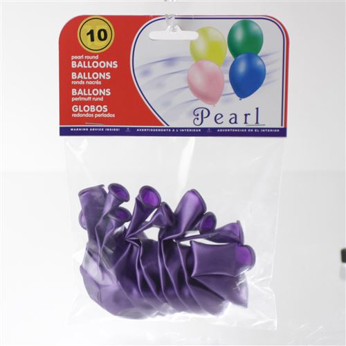 Féérie Lights & Christmas - 10 Ballons gonflables Nacrés - Violet