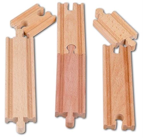 Assortiment de rails en bois - accessoire circuit train en bois