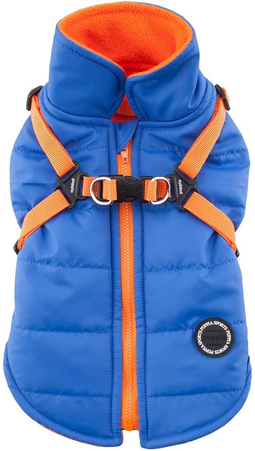 Comparer les prix de Puppia Mountaineer II Manteau d'Hiver pour Chien Bleu Taille L