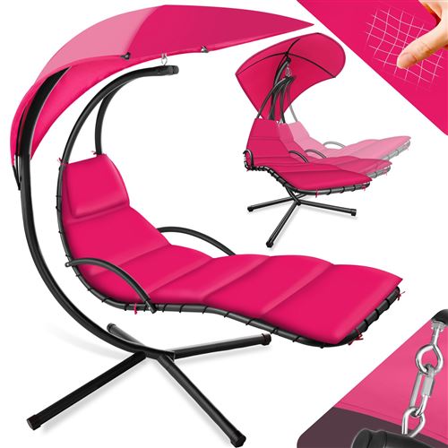 TecTake Transat suspendu Maja - rose vif