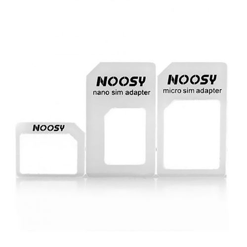 Lot de 3 adaptateurs sim blanc avec outil d'ejection pour iphone / samsung