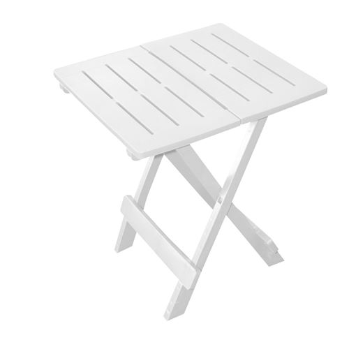 Progarden - Ipae Adige Tavolino Da Giardino Pieghevole - Bianco - 50x44 Cm