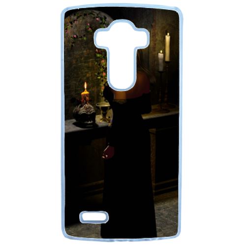 Coque Girl In Black Compatible Lg G4 Transparent