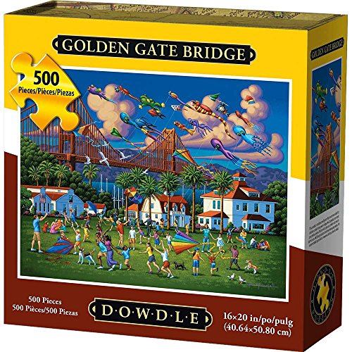 Dowdle Folk Art Golden Gate Bridge Jigsaw Puzzle