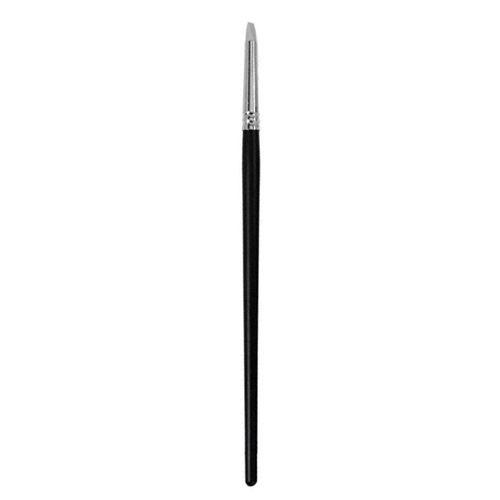 pinceau droit plat nail art t2 avec pointe en silicone