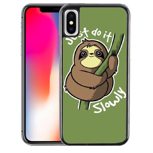 Coque pour iPhone XS just do it slowly