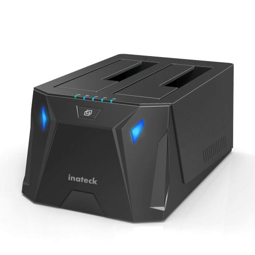 Inateck USB 3.0 Dock Disques durs pour SATA de 2,5/3,5 SSD,HDD, Capacité Jusqu''à 2 x 10 to, Compatible UASP