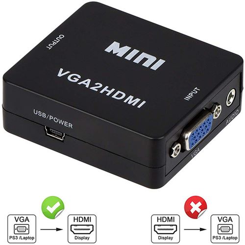 Adaptateur VGA vers HDMI avec Audio Ewent EW9866