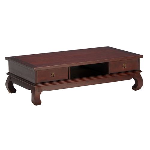 Table basse OPIUM 4 tiroirs / Teinte Exotique