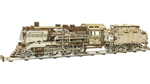Wooden City Puzzle 3D en bois train express & wagon à charbon 60 cm