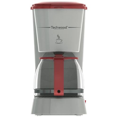 Techwood Tca-685 Cafetiere Filtre - Gris Et Rouge