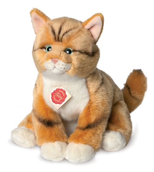 Peluche chat Hermann roux 30 cm