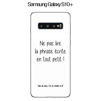 Coque Samsung Galaxy S10 Plus Design Citation Rebelle Texte Noir Fond Blanc Coque Et Etui Telephone Mobile Achat Prix Fnac