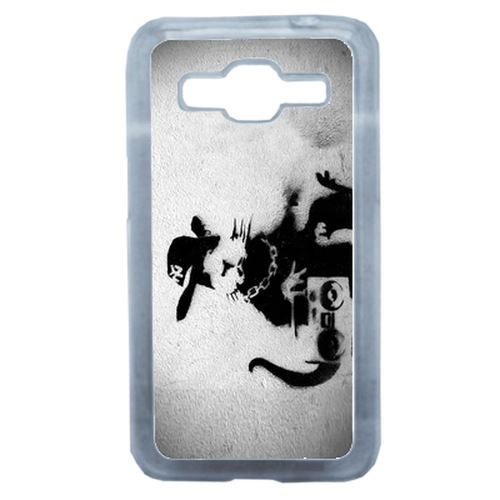 Coque Kangourou Hip Hop Compatible Samsung Core Prime Transparent