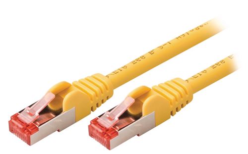 Valueline VLCP85221Y20 Câble réseau Cat6 S / ftp Rj45 (8/8) Mâle - Rj45 (8/8) Mâle 2,00 M Jaune