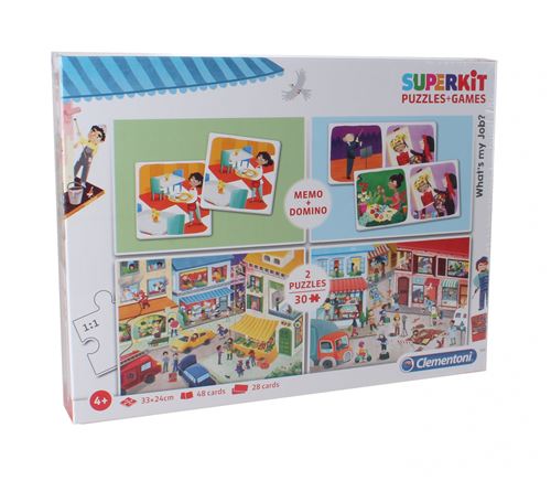 Clementoni puzzle Superkit Quel est mon travail 4-en-1 30 pièces