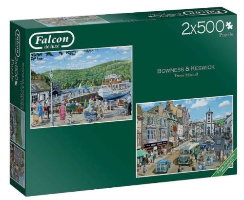 Jumbo puzzle Falcon Bowness and Keswick2 x 500 pièces