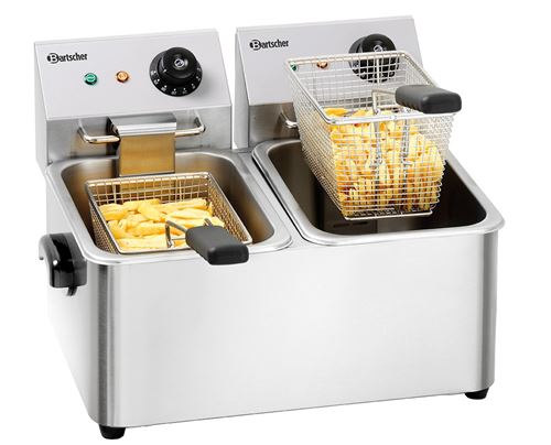 Bartscher SNACK II - Friteuse - 8 litres - 4 kWatt - argent