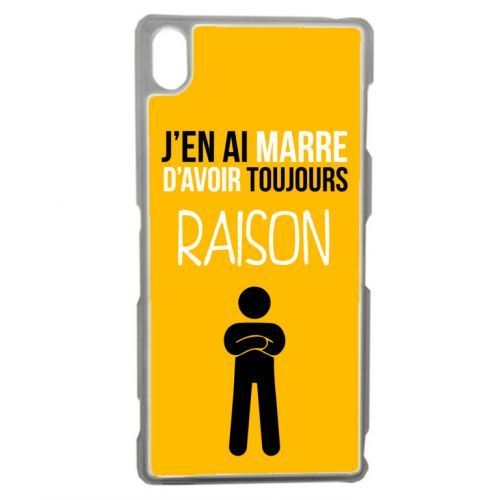 Coque transparente sony z3 j en ai marre d avoir toujours raison 6