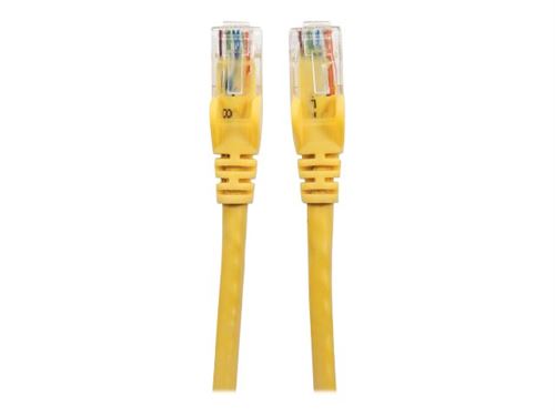 Intellinet Network Patch Cable, Cat6, 2m, Yellow, CCA, U/UTP, PVC, RJ45, Gold Plated Contacts, Snagless, Booted, Lifetime Warranty, Polybag - Verbindingskabel - RJ-45 (M) naar RJ-45 (M) - 2 m - UTP - CAT 6 - gevormd, zonder haken - geel
