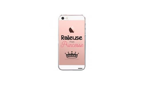Coque Iphone Se / 5s / 5 Rigide Transparente, Raleuse Mais Princesse, Evetane®