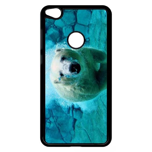 Coque huawei p8 lite 2017 modèle 2017 gros ours blanc plongee