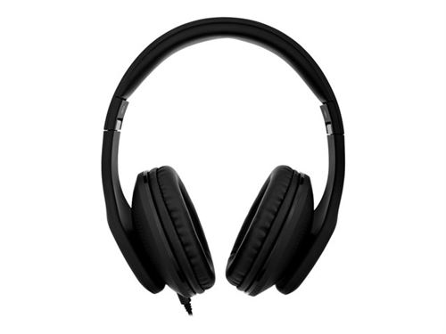 V7 HA701-3NP - Koptelefoon met micro - over oor - met bekabeling - 3,5 mm-stekker - ruisisolatie - zwart