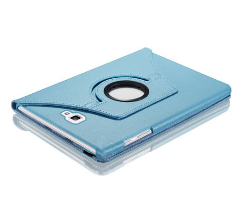 WISETONY® Etui PU cuir Coque Housse rotative 360°pour Samsung Galaxy Tab A T580/T585 10.1 - Bleu